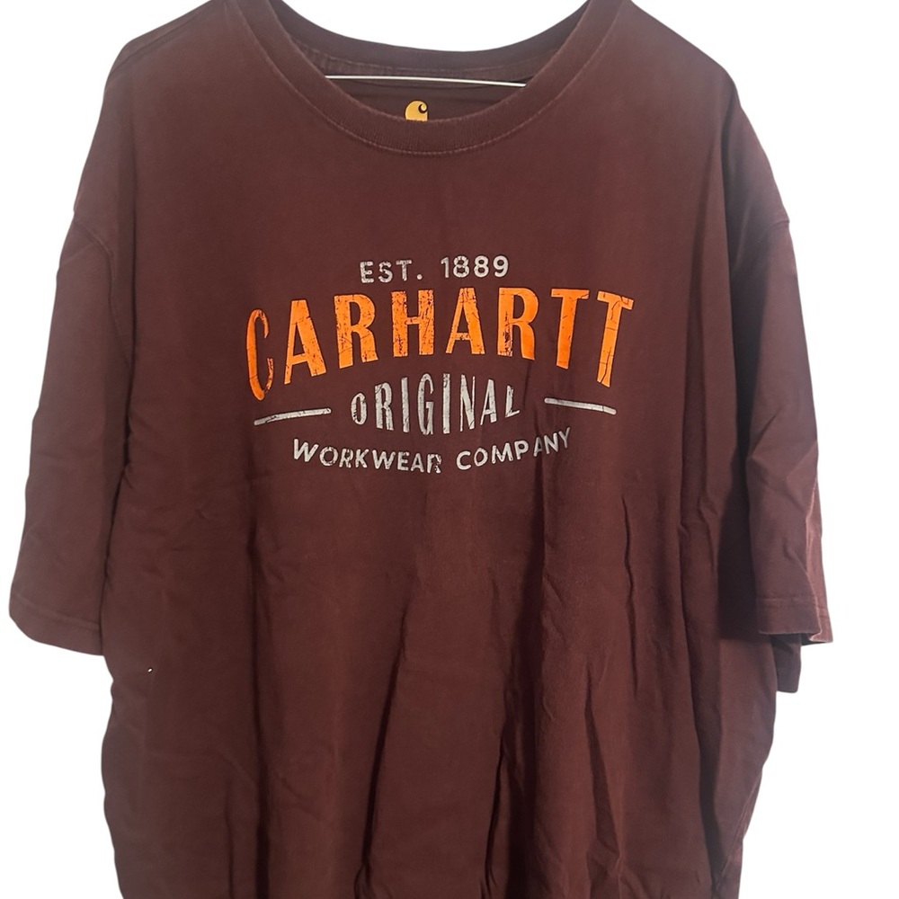 Carhartt Men's Dark redGraphic Tee